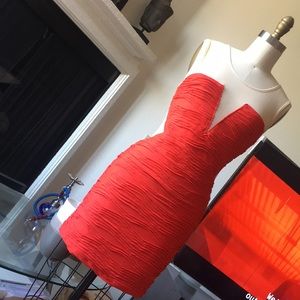 Orange wave dress